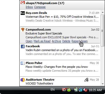 E-mail Alerts